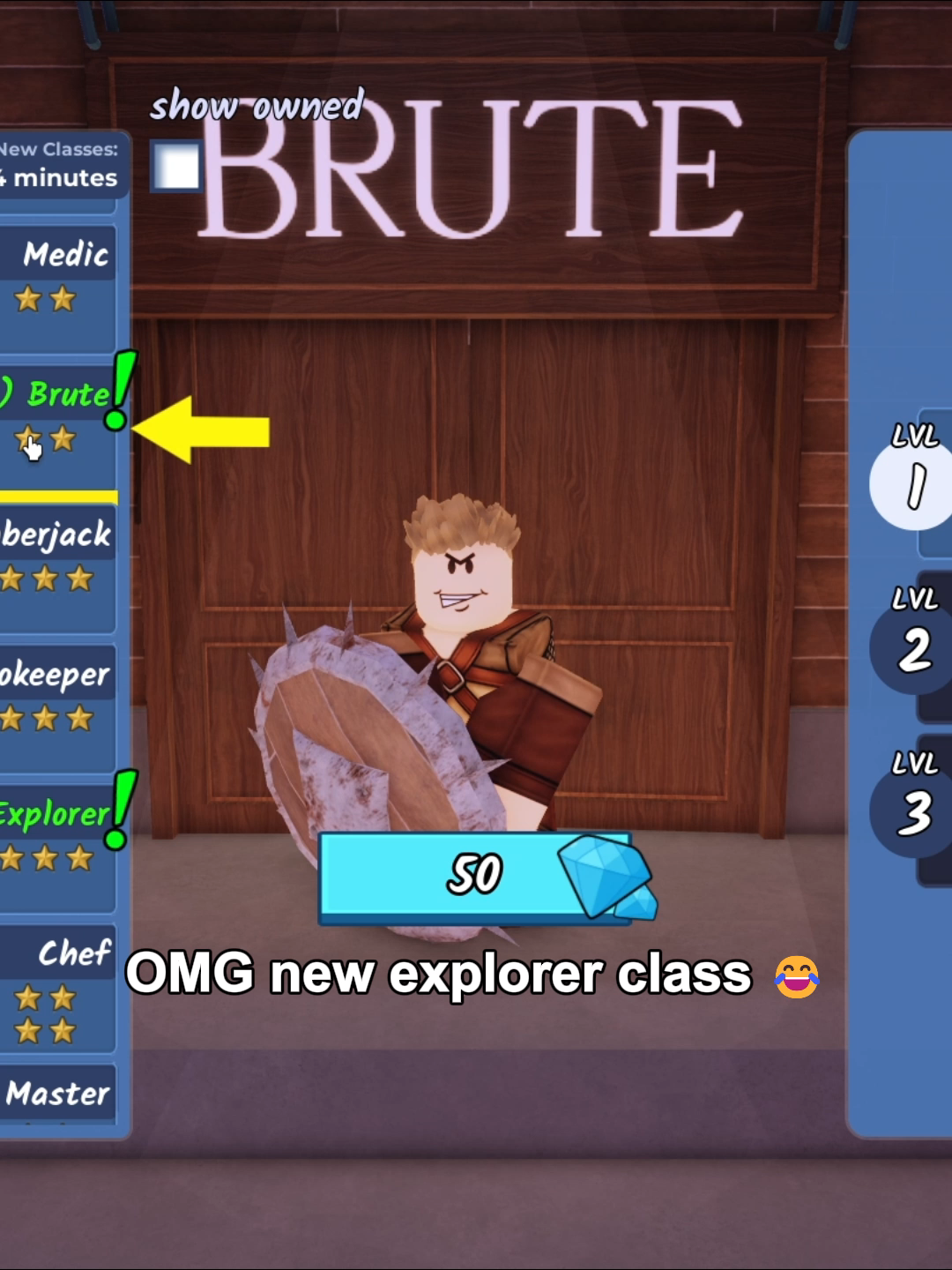OMG new explorer class 😂 #99nightintheforest #roblox #usa