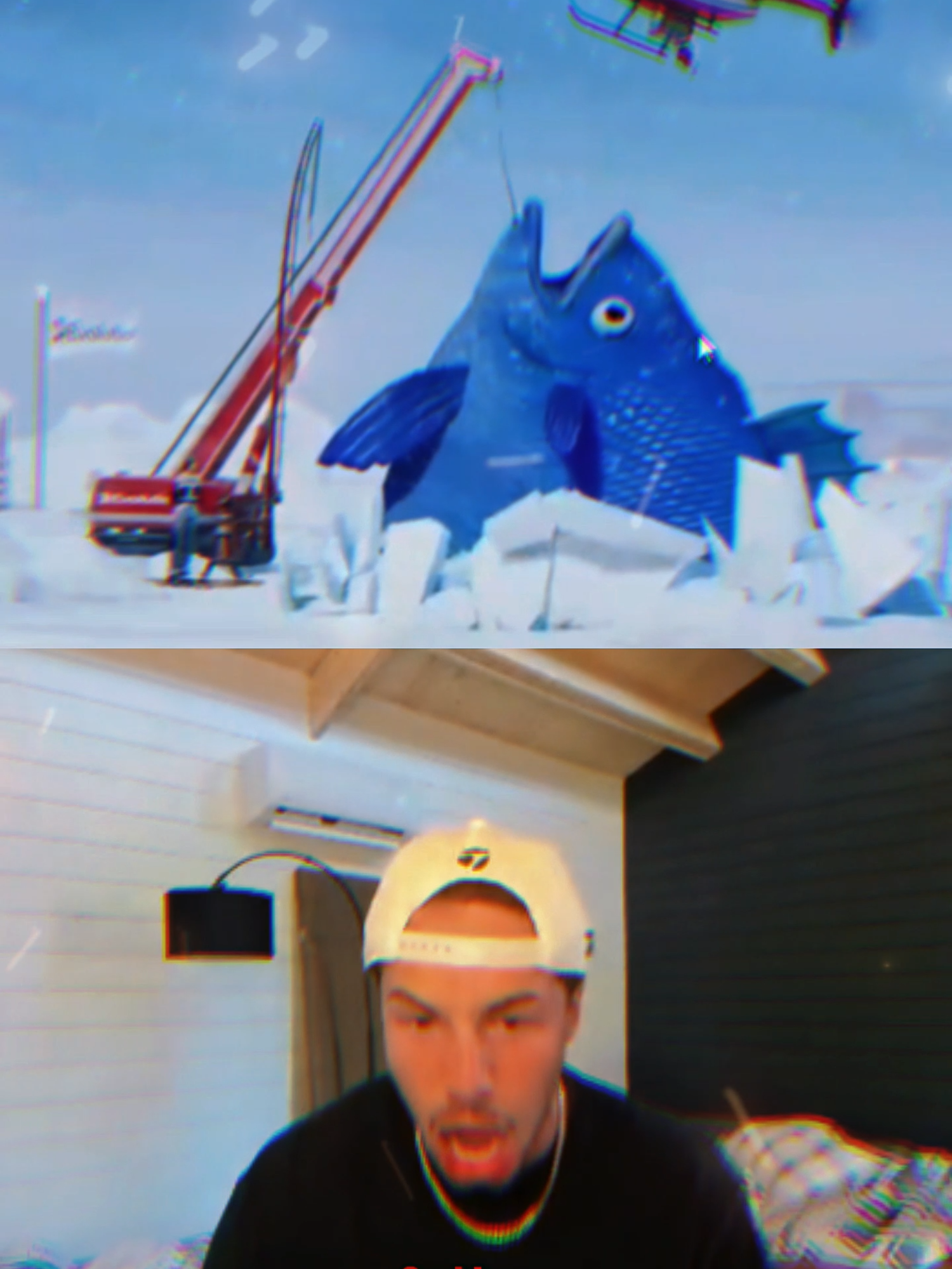 THE BIGGEST BLUE FISH CAUGHT LIVE    #viral #explore #fyp #Icefishing