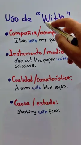 ¿En qué casos sí se debe usar #WITH en inglés y por qué es importante?