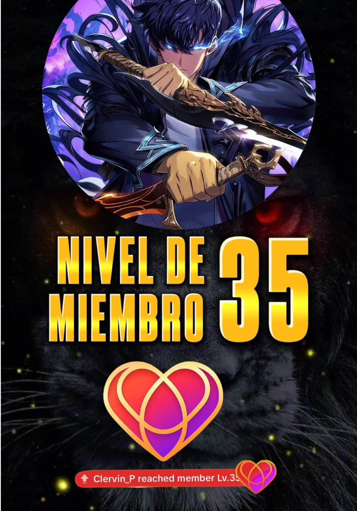 Gracias por todo por cada risa, consejo y apoyo siempre mil gracias que dios te multiplique todo lo que me das y siempre gracias por esa Linda amistad🥹💕 felicidades por tu nivel 35 @Clervin_P 