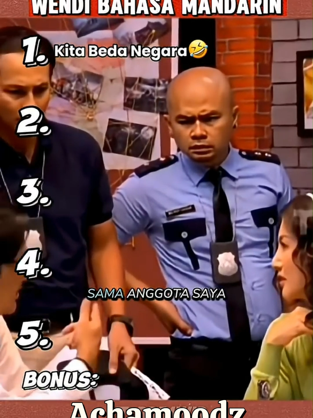 BEST FIVE MOMEN  Lapor Pak Wendi Bahasa Mandarin🤣#viral #laporpaktrans7 #trending