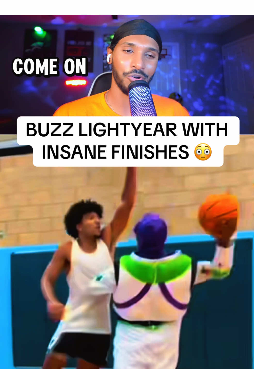 To infinity and beyond 😭 #buzzlightyear #hooper #basketball #tigerreacts #fyp 