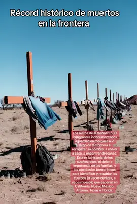 Los restos de al menos 1,500 inmigrantes indocumentados aguardan en morgues a lo largo de la frontera a recuperar su nombre, a volver a casa, a encontrar descanso. Ésta es la historia de los sueños rotos, el dolor e impotencia de las familias, y los obstáculos burocráticos para identificar y repatriar los cuerpos (a veces cenizas, a veces huesos) que esperan en California, Nuevo México, Arizona, Texas y Florida.#trump #ice #migrantes #videoviral #parati 