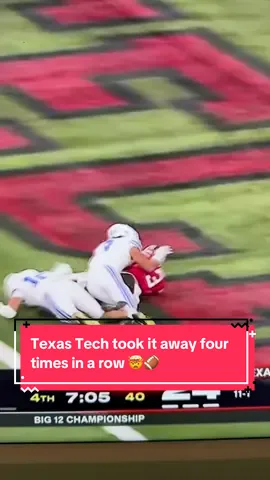 Texas Tech wins the Big 12 Championship Game as BYU turns it over four times in a row late in the game #CollegeFootball #texastech #byu #big12 #big12football 