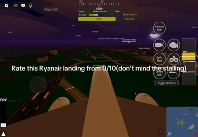 #ryanair #landing #roblox #plane #airport 