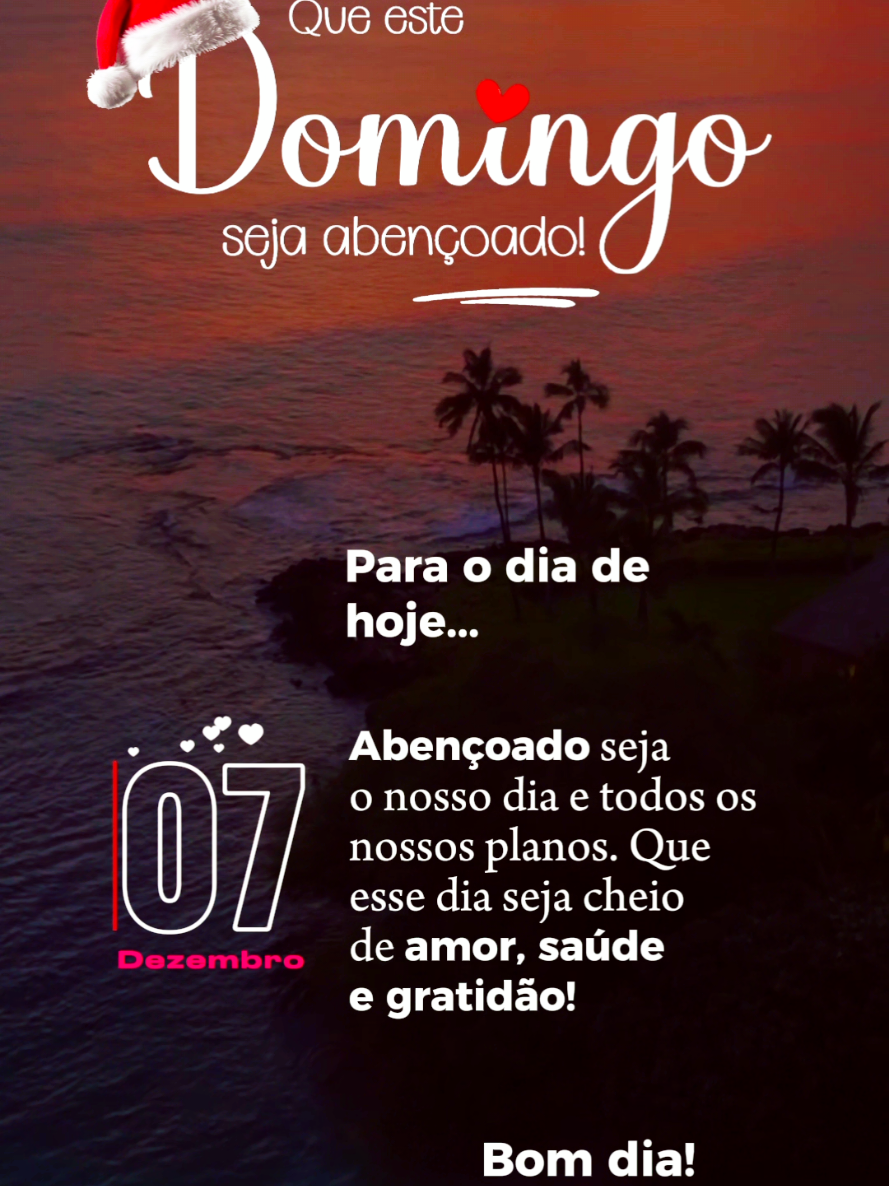 DOMINGO, 07 DE DEZEMBRO! BOM DIA!#bomdia #domingo #domingou #dezembro 