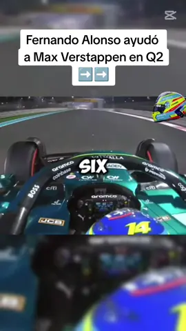 Fernando Alonso ayudó  a Max Verstappen en Q2 ➡️➡️ #elnano #f1gratis #fernandoalonso #f1grandprix 