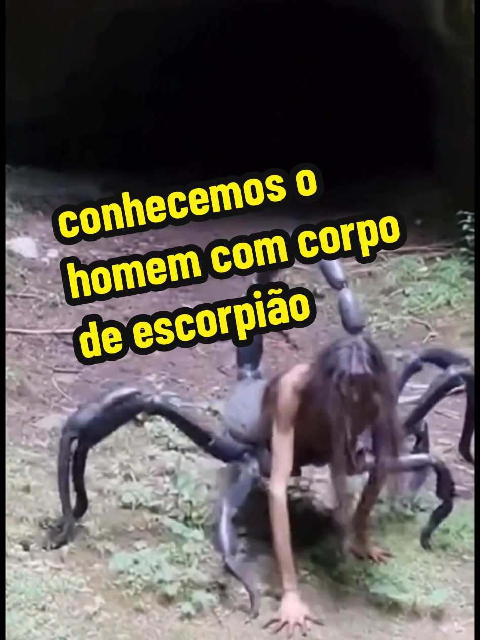 conhecemos o homem com o corpo de escorpião #videos assustadores #criaturas estranhas #aninais estranhos 