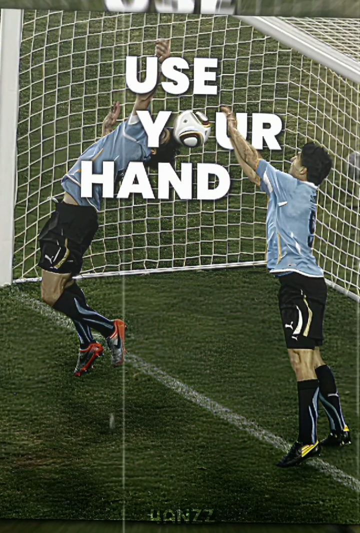 USE YOUR HAND 🙌                   #luissuarez #handball #worldcup2010 #suarezvsghana #4nzzyou 