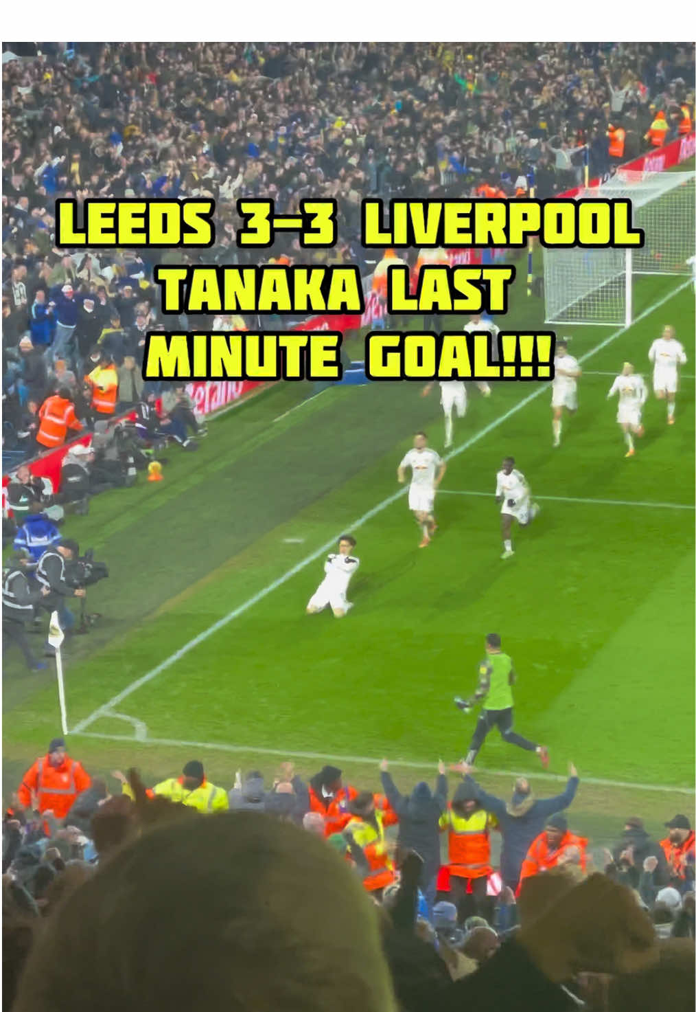 TANAKA IN THE 90+ MINUTE 😱🔥 Leeds vs Liverpool ends 3–3 after THIS unbelievable moment! #football #Soccer #PremierLeague #pl #tanaka 