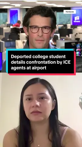 Any Lucia López Belloza, a 19-year-old first-year student Babson College student says ICE agents were waiting for her at Boston's Logan Airport and deported her to Honduras after she tried to fly to visit her parents for Thanksgiving. She speaks out about her experience to MS NOW’s @Jacob Soboroff. 