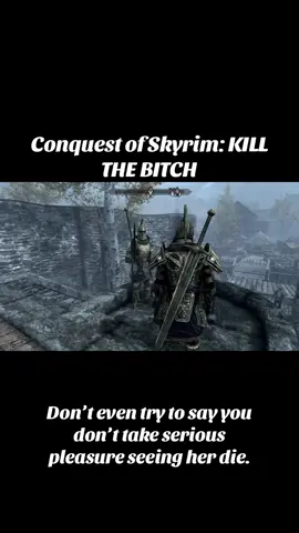 KILL THE B*TCH #skyrim #conquestofskyrim #execution #mavenblackbriar #theelderscrollsskyrim 