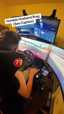 My SHAYYYYLLLLAAAAA Not only can he drive like this virtually….he does this as his day job (non virtually).  ALSO - he built this entire rig within like 3 days?!?   There’s nothing he can’t do.  Now join me in telling him he needs to stream this talent!!!  #FYP #IRacing #virtualracing #racingsimulator #simulator 
