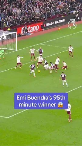 Villa Park went wild at the 95th-minute winner! 🔥 #astonvilla #villans #arsenal #PremierLeague #fyp 