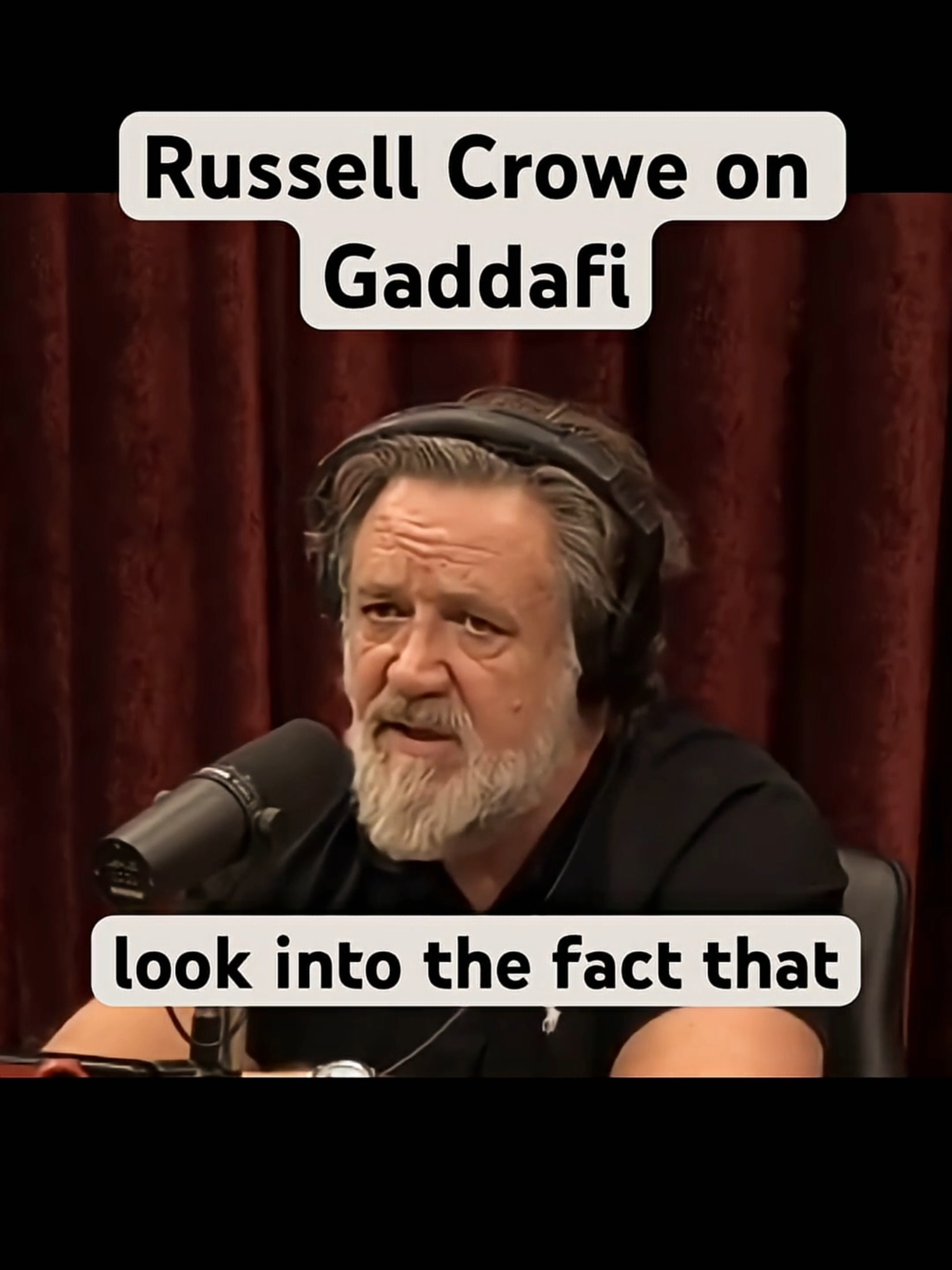 Russell Crowe on Gaddafi #news #politics #usa #europe #viral