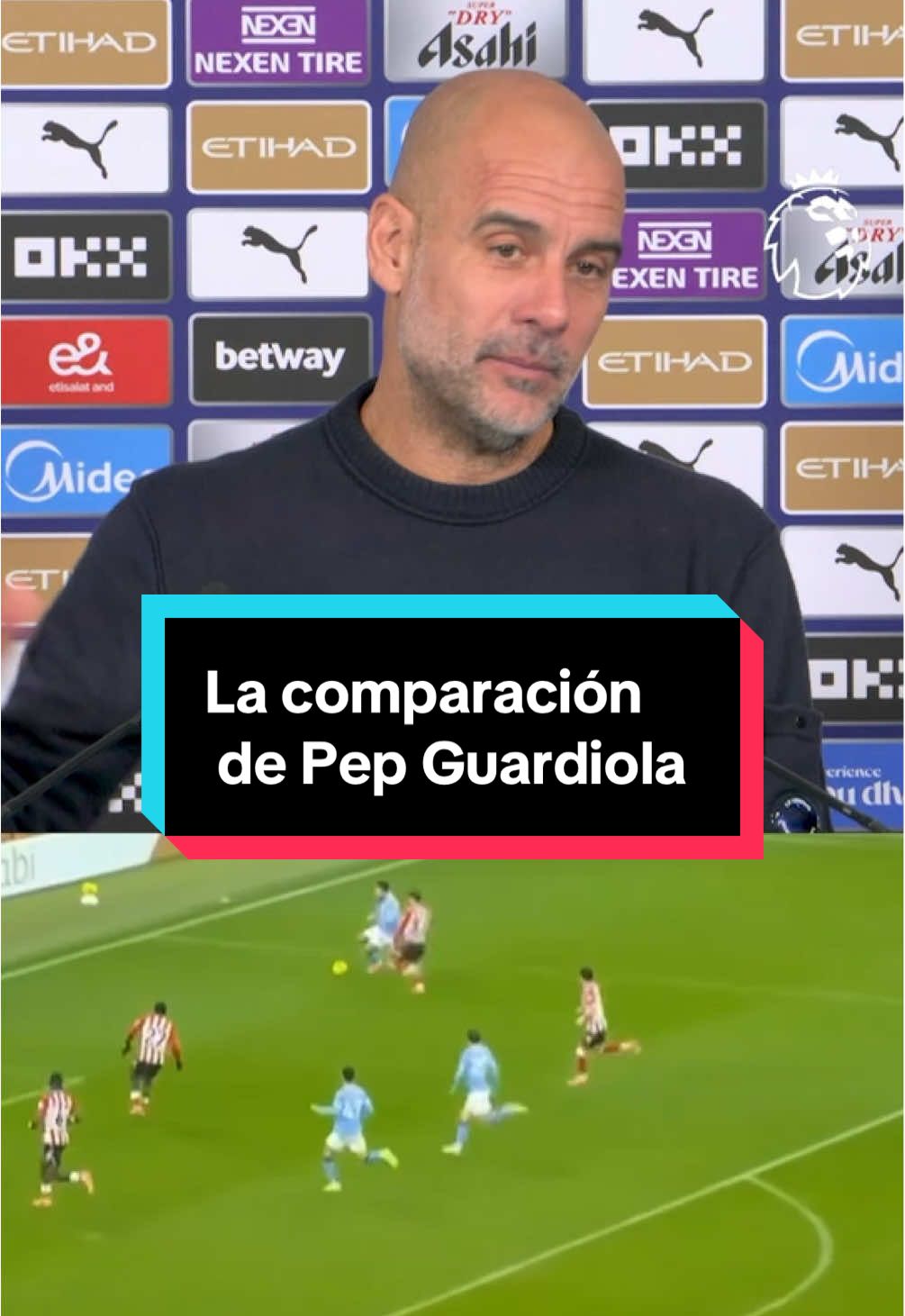 Pep Guardiola comparó a Rayan Cherki con… ¡Lionel Messi! 😲  El mediocampista del Manchester City asistió de rabona en el gol de Foden 🔥