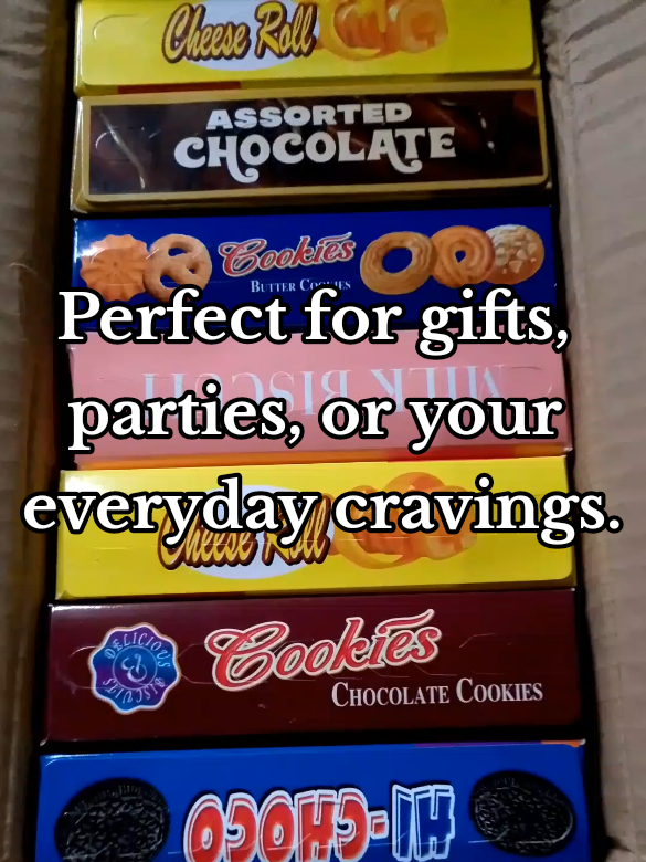 Looking for the perfect holiday snack bundle? #PasalubongIdeas #BudgetCombo #CookieLoversPH #ChocoLovers #HolidaySnacks 