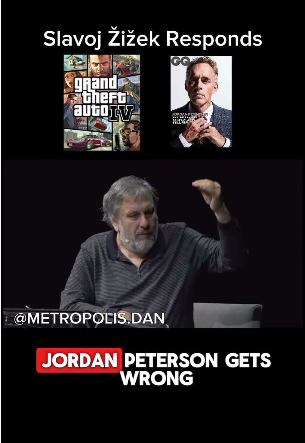🚨 AS DEMANDED: Slavoj Žižek RESPONDS #jordanpeterson #slavojzizek #joerogan #debate #gta