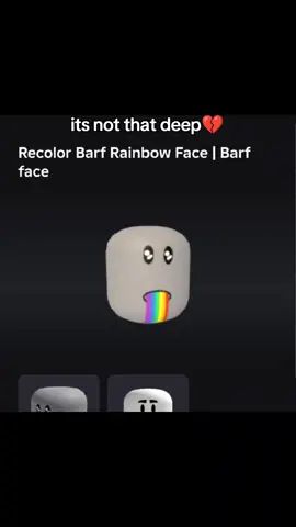 not spending 300 for a face :: #rainbowbarfface #barfface #fakeugc #toycode #roblox ::