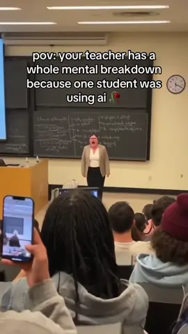 it’s never this serious 😭🥀 #college #lecture #professor #crashout #university 