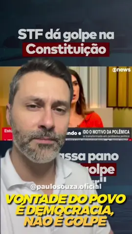 Essa fala é grave... mostra mais uma narrativa falaciosa e fantasiosa que está sendo criada para enterrar ainda mais a democracia. Mostra a tentativa de impedir freios e contrapesos democráticos e constitucionais, que foram incluídos pelos constituintes para proteger O POVO de autoritários. Eles lutam por uma democracia sem povo, onde o povo não tenha mais voz, vontade ou escolha. Eles querem voltar a escolher em quem o povo deve votar. #Democracia sem #povo é #golpe. @paulosouza.oficial (SIGAM no IG) #LibertàPerZambelli 