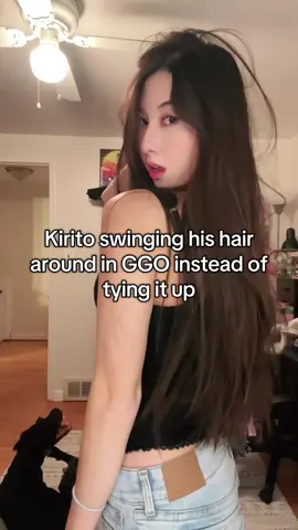 His hair was so pretty ngl #kirito #sao #swordartonline #anime #asuna 