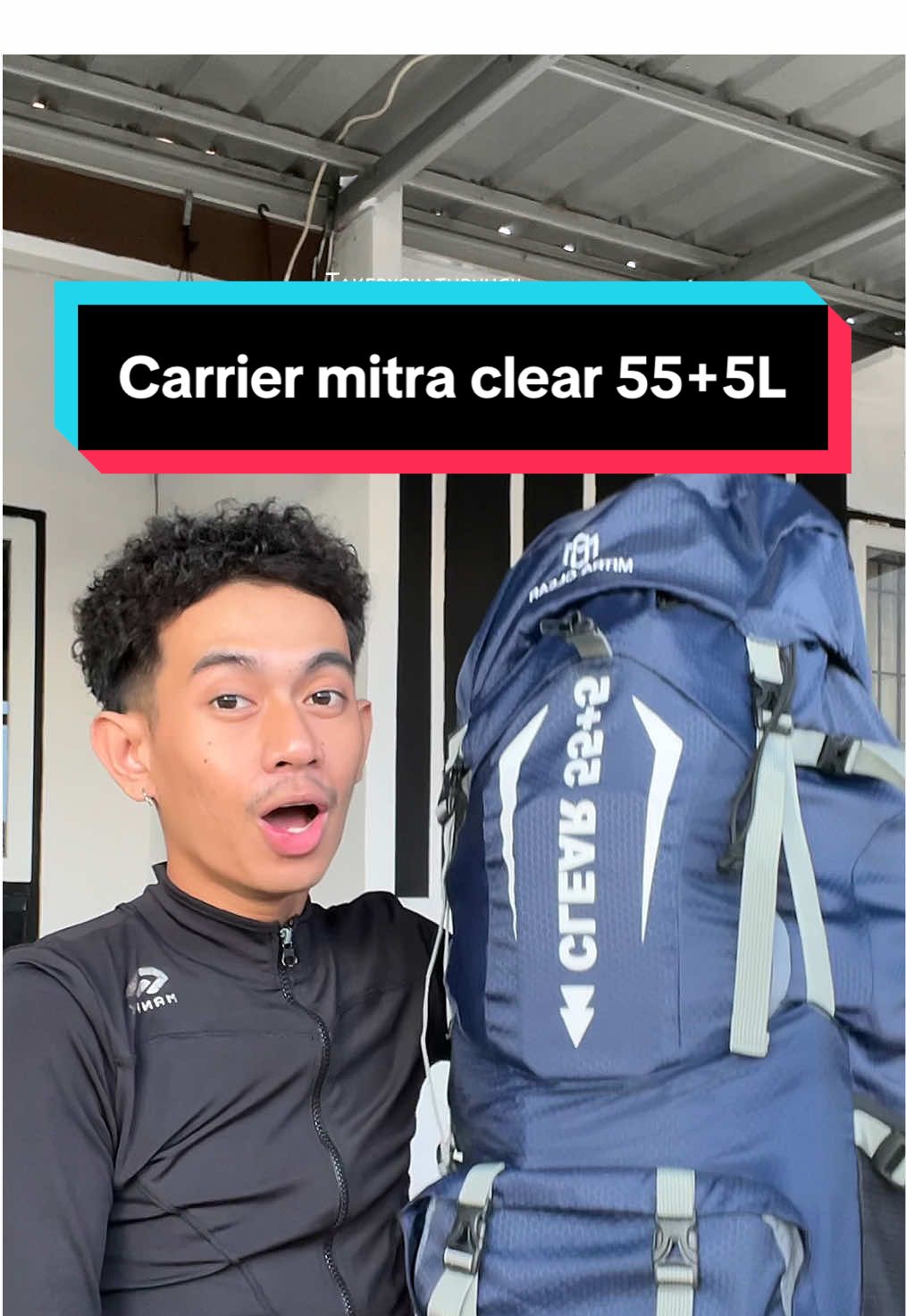 Carrier mitra Clear kapasitas 55+5liter full frame full busa dengan balutan full bahan halus di bagian backsistem #carrier #tasgunung #tasoutdoor 