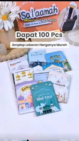 dapetnya 100pcs harganya cuma segituuuu 😭 #amploplebaran #amploplebaranlucu #amploplebaranmurah #amplop #lebaran2026 