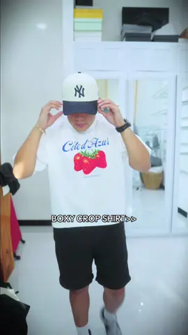 Panalo ‘tong TATLONG design ni @Made In MnI para dito sa Graphic Boxy Crop Shirts nila. 👌🏻 #BoxyCropShirt #Shirt #MadeinMNL #ronlavares 