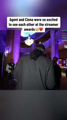 Agent and Cinna were so excited to see each other at the streamer awards🤕❤️#agent00 #cinna #fyp #viral 