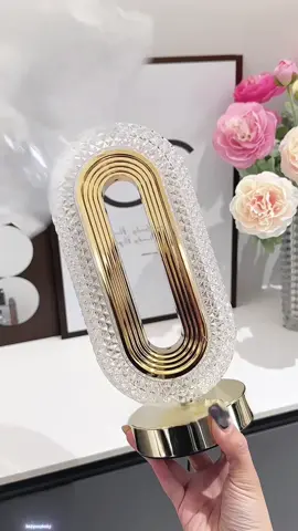 Elegant and luxurious crystal night light, a high-end bedside table lamp for the bedroom.#Nightlight#Desklamp#goodthing#foryou#tiktokshop