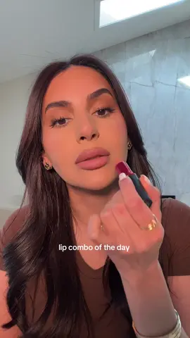 Lip combo to flatter my new chocolate brown hair  @maccosmetics  Prep + Prime Lip erase Stone Viva planet  Nymphette  #lipcombo #maccosmetics 