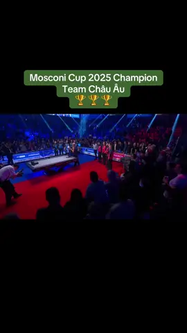 Mosconi Cup 2025 Team Châu Âu lên ngôi vô địch Lại thêm 1 giải đấu Mosconi Cup mà Team Châu Âu thể hiện vượt trội so với Team Mỹ. Điều này cũng làm giải đấu mất đi sự kịch tính #xuhuong #billiards #mosconicup2025 
