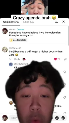 He might be right tho  #fyp #agendapiece #onepiecememe #onepiecefan #trending 
