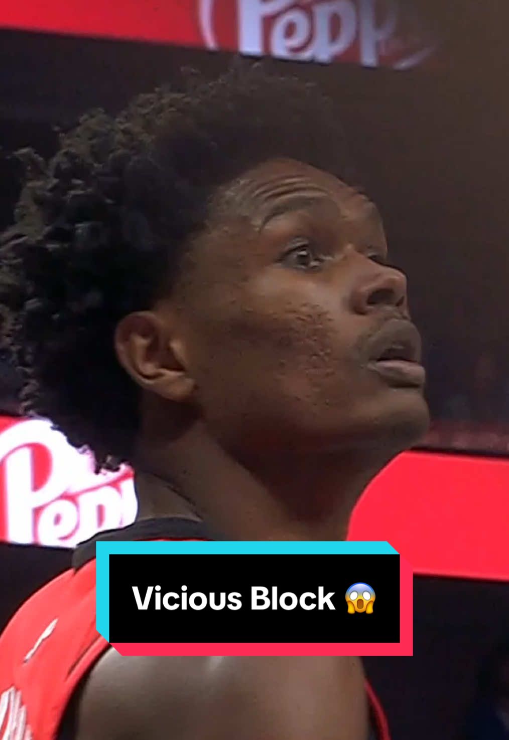Amen Thompson took FLIGHT on this block 😱 #NBA #NBAHighlights #Block #AmenThompson 