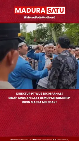 Aksi demonstrasi berlangsung pada Jumat, 05 Desember 2025, ketika puluhan mahasiswa PMII UPI Sumenep turun ke depan Kantor Pemkab Sumenep dan pusat informasi KKKS. Mereka memprotes ketertutupan data migas yang dinilai bertentangan dengan amanat UU Keterbukaan Informasi Publik. Ketua PK PMII UPI Sumenep, Diky Alamsyah, menyatakan bahwa sejak berdiri pada 2021, KKKS tidak pernah memberikan informasi eksplorasi, produksi, maupun pendapatan migas dari lima perusahaan yang beroperasi di Sumenep. Hal ini disebut sebagai bentuk kelalaian dan kegagalan lembaga dalam menjalankan fungsinya. Ketegangan memuncak ketika Direktur PT WUS, Zainul Ubbadi, yang hadir sebagai perwakilan KKKS, menyampaikan bahwa pihaknya hanya menunggu permintaan informasi dari masyarakat. Ia juga mengaku tidak memiliki surat penunjukan resmi sebagai penanggung jawab. Sikap dan pernyataan tersebut dianggap mahasiswa sebagai wujud arogansi dan ketidakseriusan KKKS. Dalam aksi itu, Kabag Perekonomian dan SDA Pemkab Sumenep, Dadang Iskandar, berjanji melakukan evaluasi dan memperketat pengawasan terhadap KKKS. Mahasiswa menegaskan akan kembali turun ke jalan jika Pemkab tidak segera mengeluarkan keputusan terkait perbaikan struktur serta kinerja lembaga tersebut. #madurasatu #berita #bumd #pmii #sumenep 