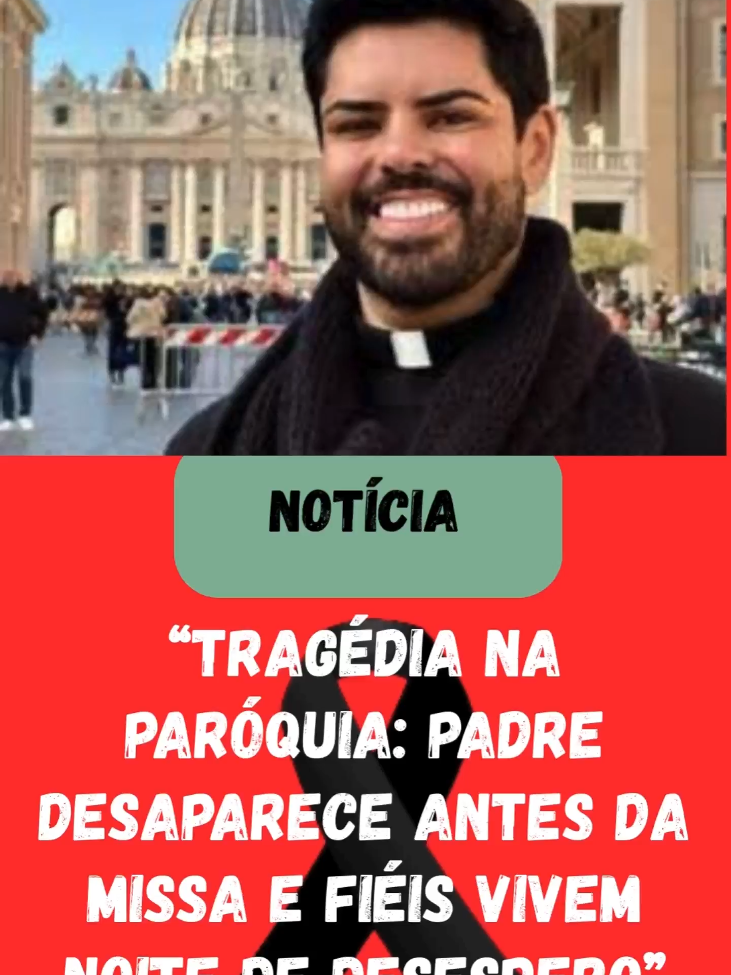 Tragédia na Paróquia Padre Desaparece Antes da Missa e Fiéis Vivem Noite de Desespero!     Uma noite de tensão marcou a cidade de Carmo do Rio Claro. O padre Júlio César, conhecido por sua pontualidade e dedicação, não apareceu para a missa e foi encontrado desacordado na Casa Paroquial. Infelizmente, ele não resistiu ao infarto. A comunidade lotou a igreja em uma despedida emocionante. Uma história triste que abalou toda a região. 🙏🕊️ #Notícia #PadreJúlio #CarmoDoRioClaro #BrasilNews #Luto