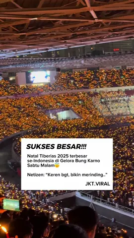 Lautan cahaya bikin merinding di Natal Tiberias 2025 semalam! Keren bgt😇🤍✨ #fyp #nataltiberias #tiberias #viraltiktok #bonavie 