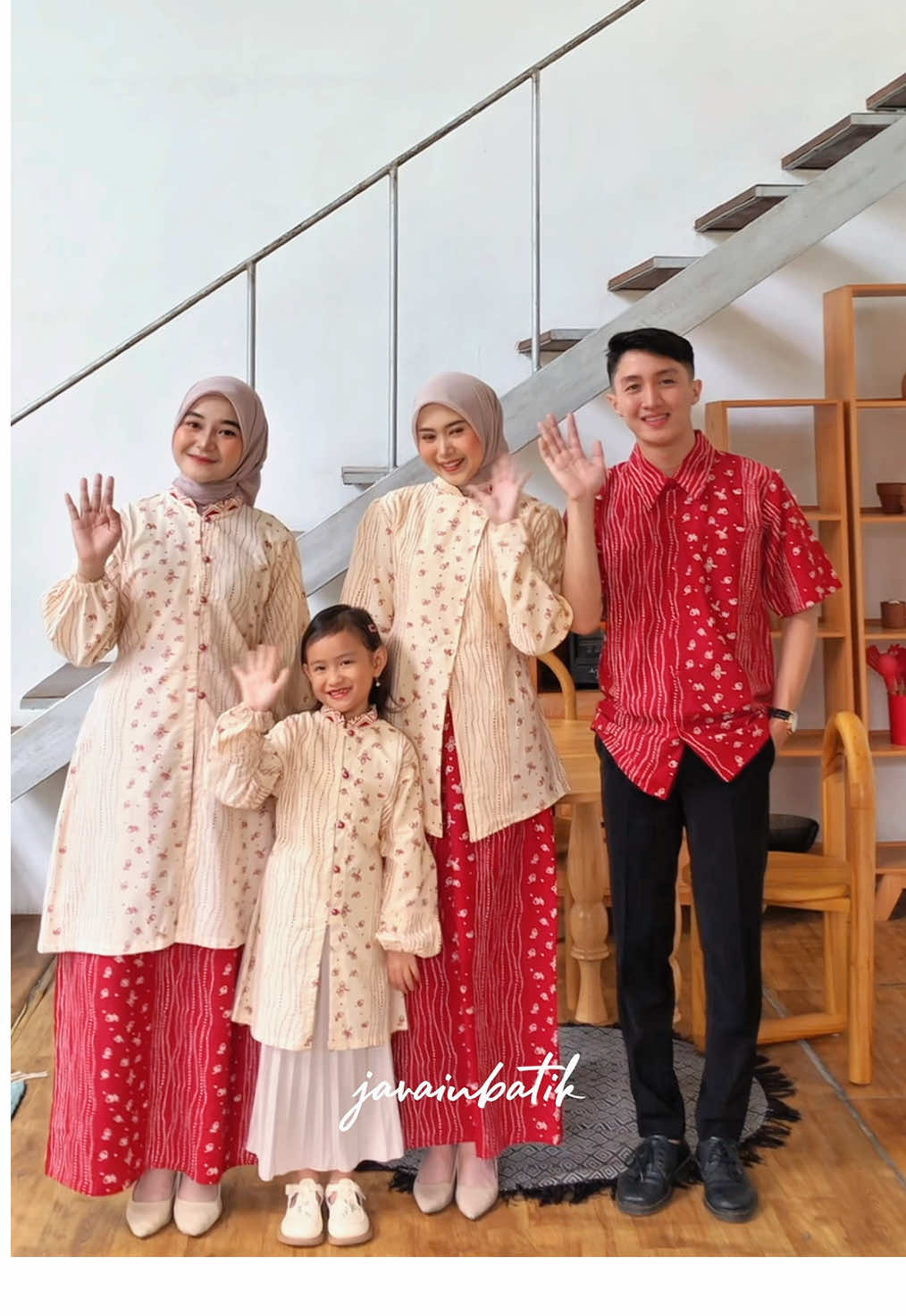 Set family raya 2026 ❤️ #batik #bajulebaran #bajulebaran 