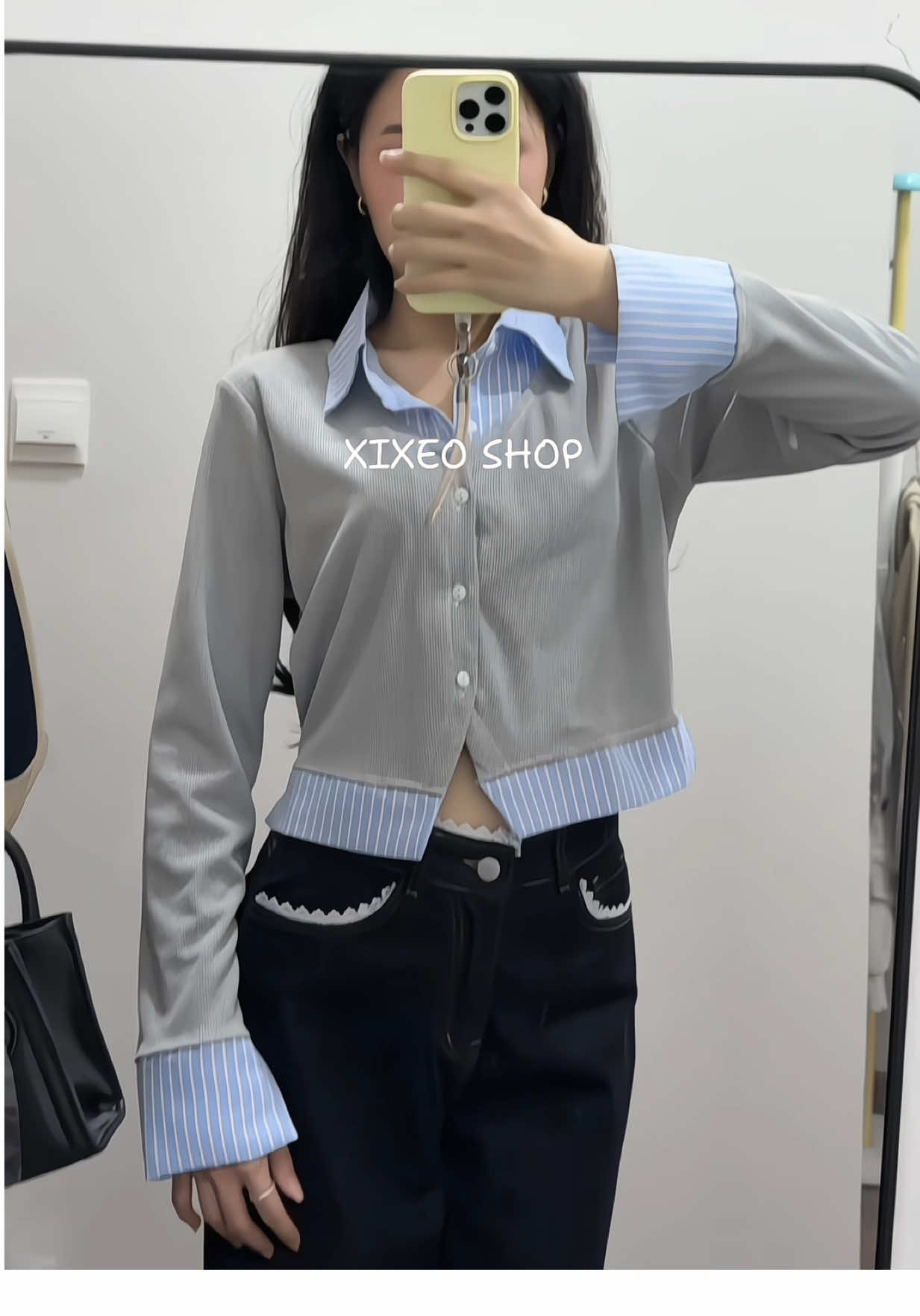 Mặc áo này đi học, đi làm xinh lắm nè 🙆🏻‍♀️🛍️#xixeoshop #cathy04 #myoutfit #aosomikieu #fashion @xixeoshop 