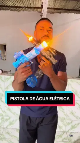 Pistola de Água Elétrica com Efeito de Disparo. ___________ #pistoladeagua #pistoladeaguaelectrica 