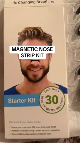 Nose Strip, Snoring Relief KIT! #restfulsleep #magneticnosestip #tiktoktshop #snoringrelief