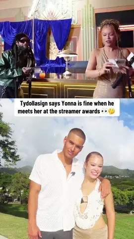 Tydollasign says Yonna is fine when he meets her at the streamer awards 👀🤔 @yonna🌕 @Marlon #yonna #marlon #fyp #trending 