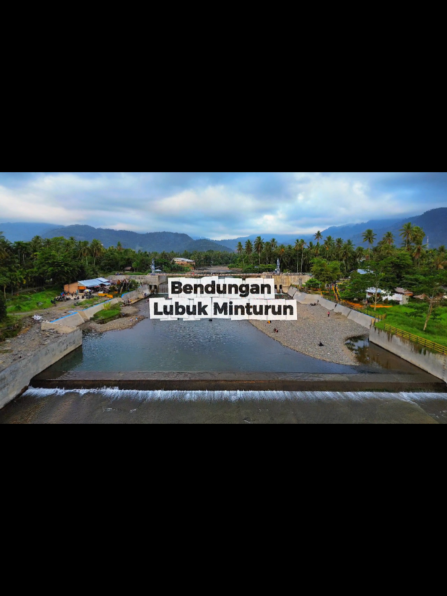 Bendungan Lubuk Minturun, lokasi yang sama di waktu yang berbeda, kondisi Bendungan Lubuk minturun sebelum dan sesudah banjir November 2025. Semoga keadaan segera membaik #prayforsumatera #banjirbandang #padang #lubukminturun #bendungan