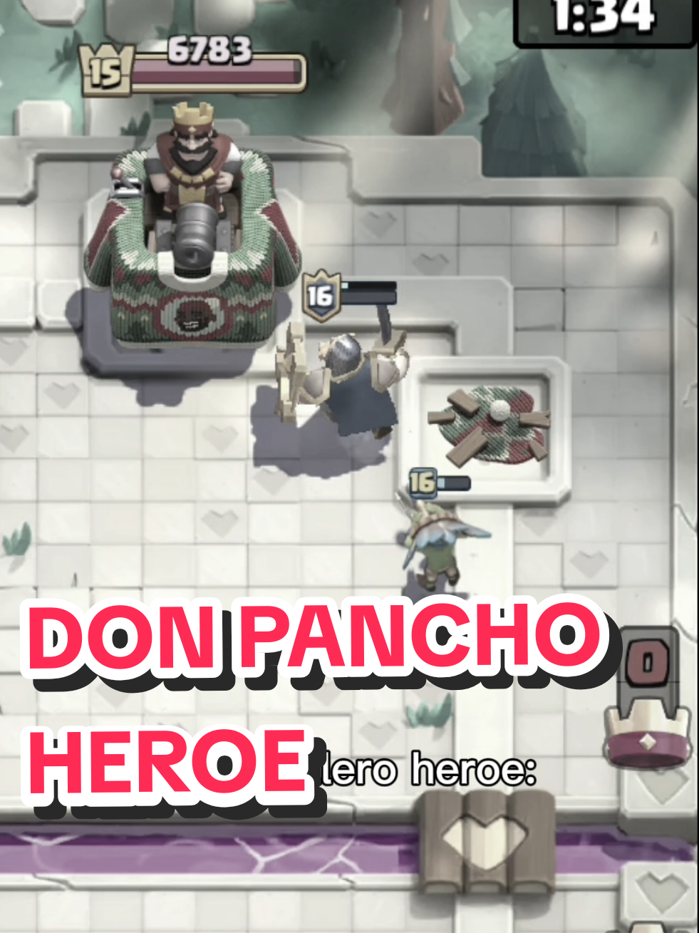 DON PANCHO EL MEJOR🤫 #clashroyale #donpancho #caballero #heroe 
