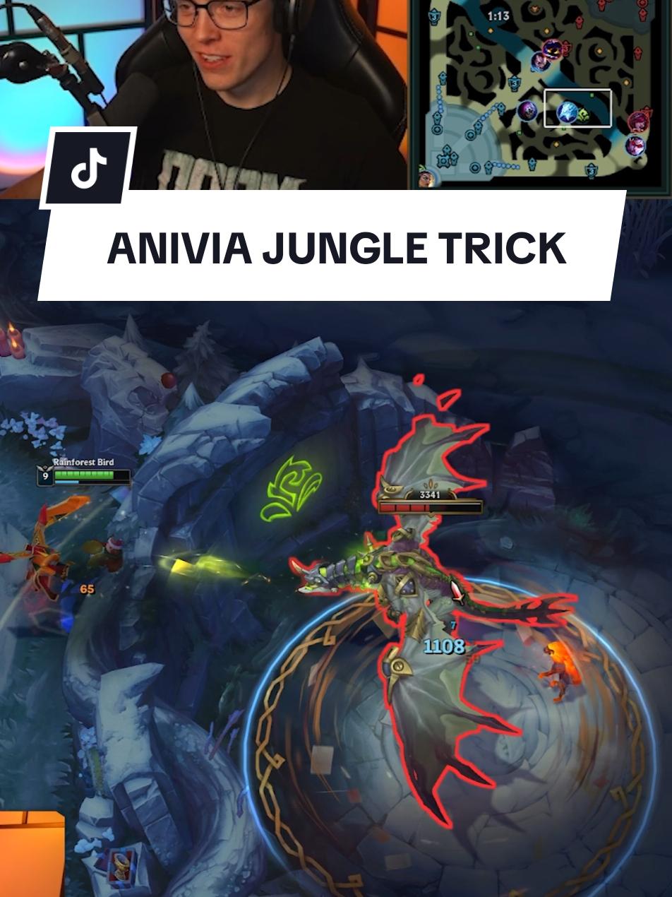 Anivia jungle is kinda fun lmao. Currently 6W-0L on a fresh account #anivia #leagueoflegends #trizze 