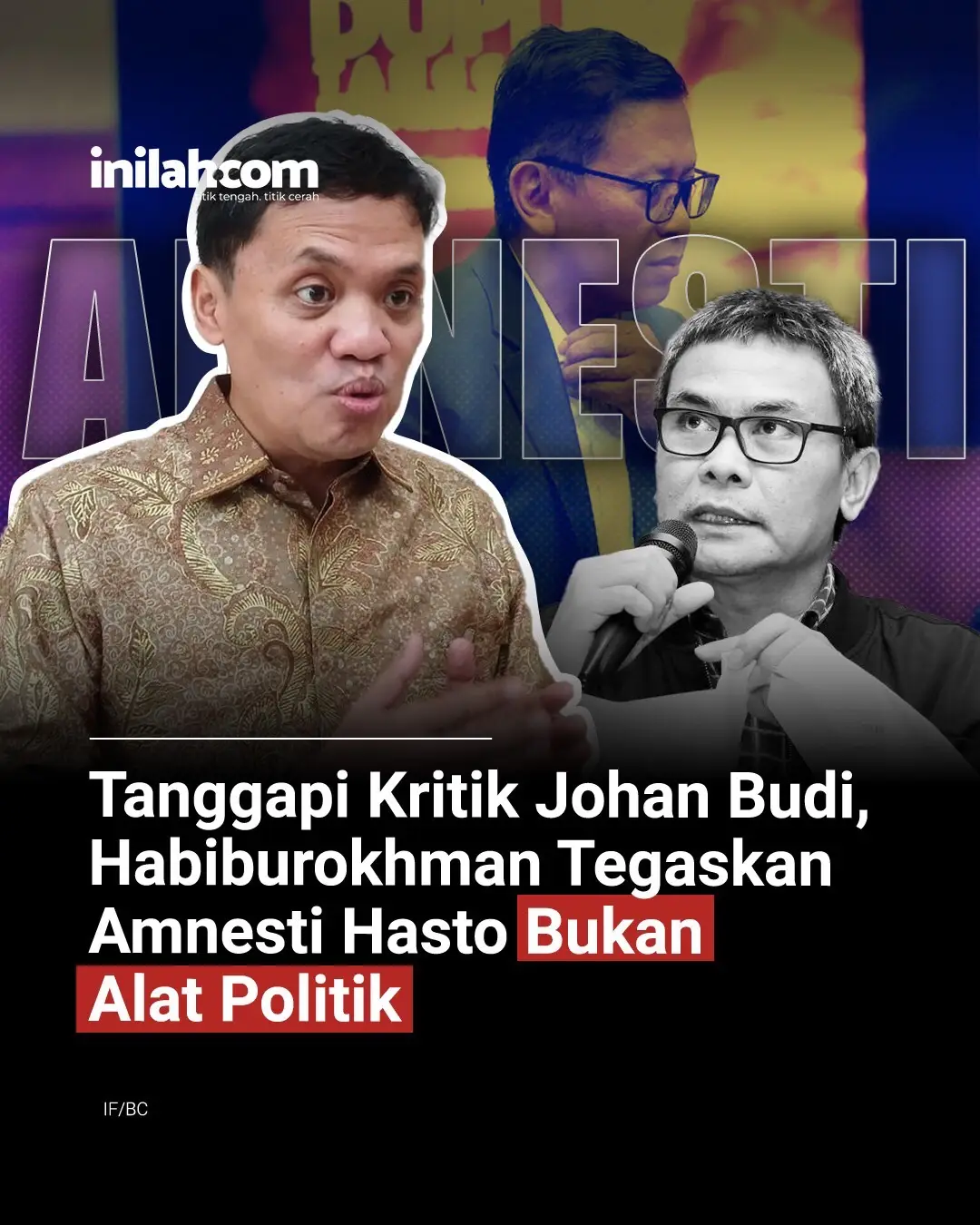 Wakil Ketua Umum Partai Gerindra, Habiburokhman membantah keras anggapan pemberian amnesti kepada Sekretaris Jenderal PDIP Hasto Kristiyanto adalah bentuk rekonsiliasi politik, sebagaimana diutarakan eks juru bicara KPK Johan Budi. Ia menjelaskan bahwa keputusan Presiden Prabowo Subianto itu justru menjadi bukti bahwa hukum tidak digunakan sebagai alat balas dendam politik. Habiburokhman menekankan sikap gentleman dari Prabowo dalam penegakan hukum.  “Kami ingin menegaskan sikap gentleman kita, sikap gentleman Pak Prabowo. Enggak ada karena dendam politik, orang di-tipikorkan, enggak ada,” ucap Ketua Komisi III DPR itu. - Selengkapnya kunjungi website dengan klik link di bio atau download aplikasi di AppStore dan Google Play Store. #InilahNews #HastoKristiyanto #JohanBudi #Habiburokhman #Inilahcom  