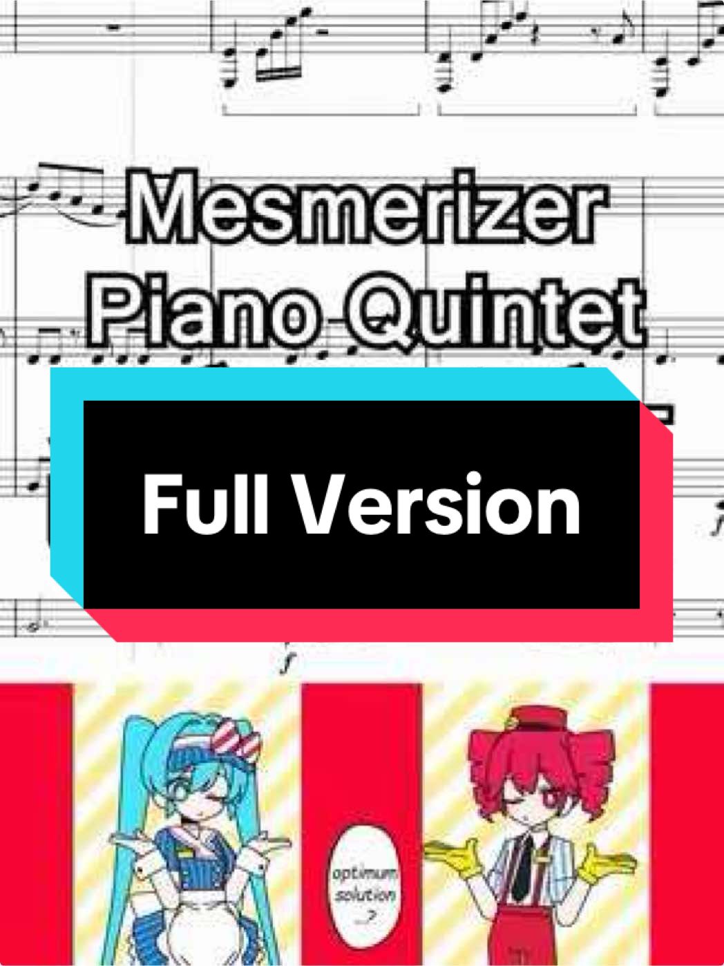 POV: You hear “Mesmerizer” but it’s a live piano quintet version 🎹🎻 Full version on YouTube: renaseri #mesmerizer #vocaloid #hatsunemiku #teto 