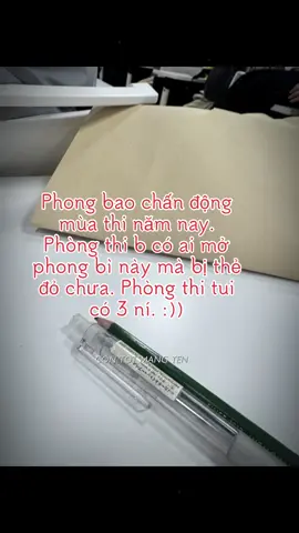 #CapCut Phong bao chấn động mùa thi năm nay. Phòng thi b có ai mở phong bì này mà bị thẻ đỏ chưa. Phòng thi tui có 3 ní. :))#jlpt #日本語 #viral #xuhuong 
