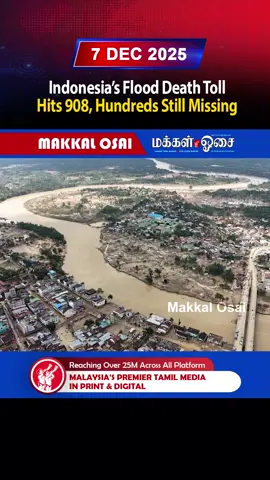 Indonesia’s flood death toll hits 908, hundreds still missing #Indonesia #Floods #HeavyRain #Missing #Peope   